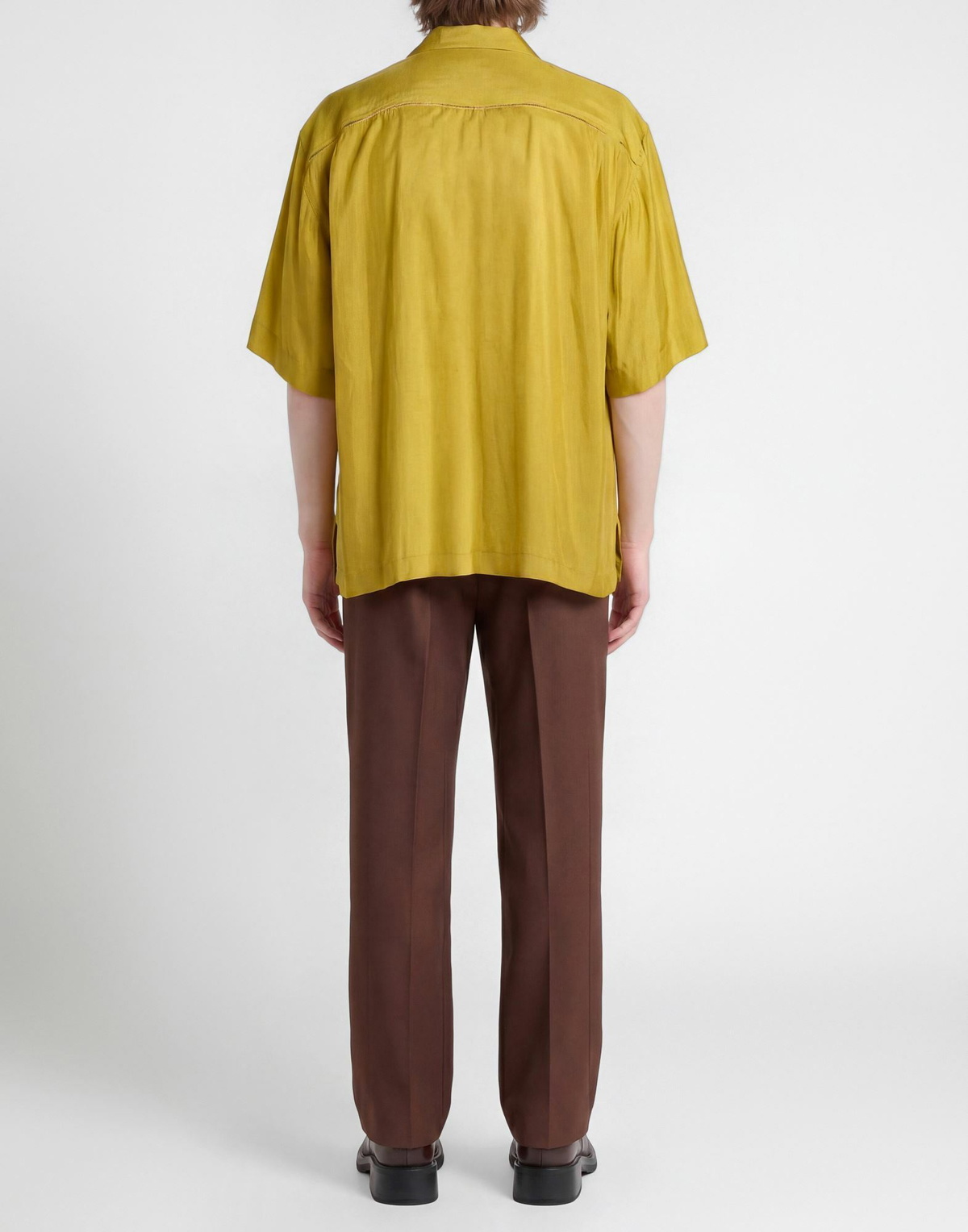 Dries Van Noten Mens Shirt Mustard