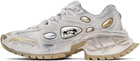 Rombaut White & Gold Nucleo Sneakers
