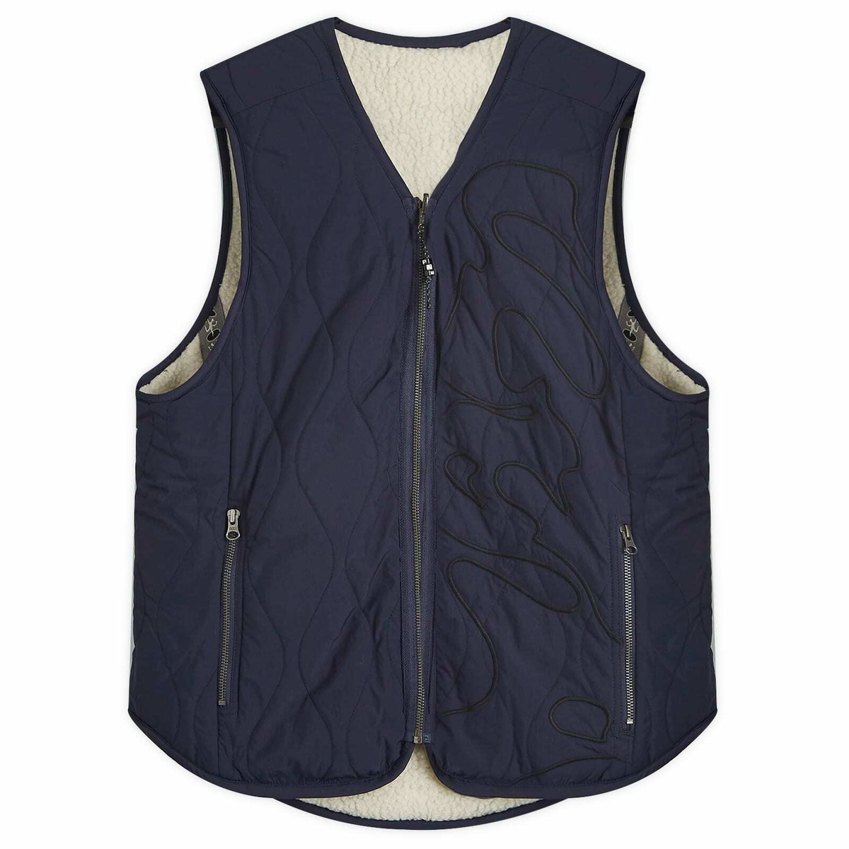 P.A.M. Men's Penchant Reversible Vest in Navy/Pelican