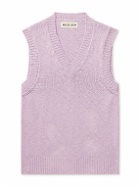 Miles Leon - Slim-Fit Cotton Sweater Vest - Purple
