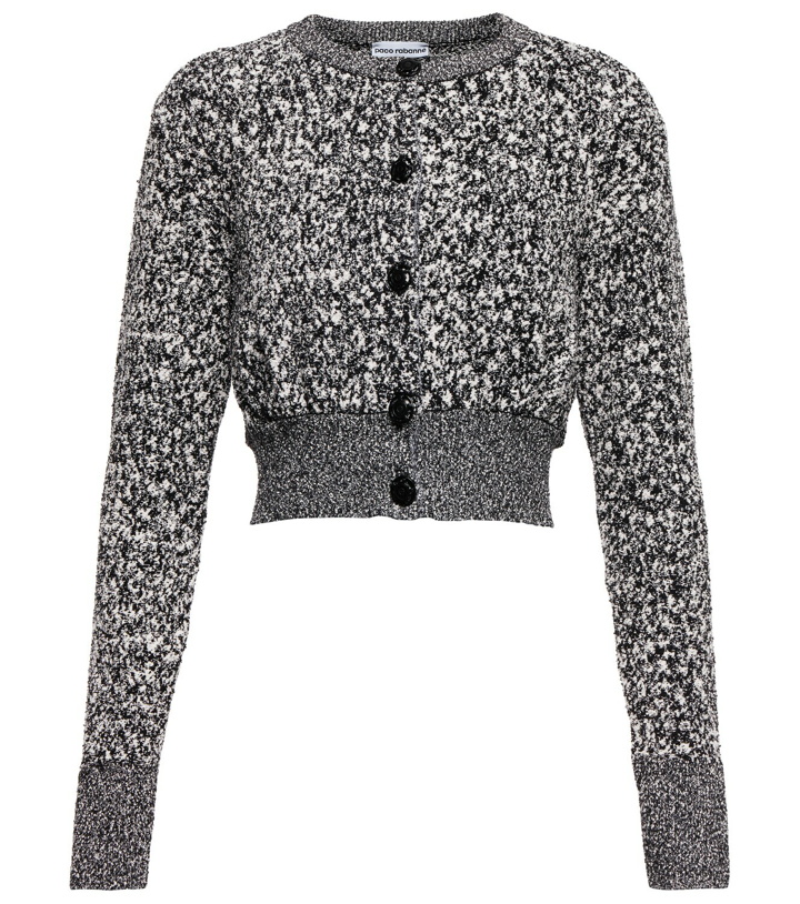 Photo: Paco Rabanne - Cropped cotton-blend knit cardigan