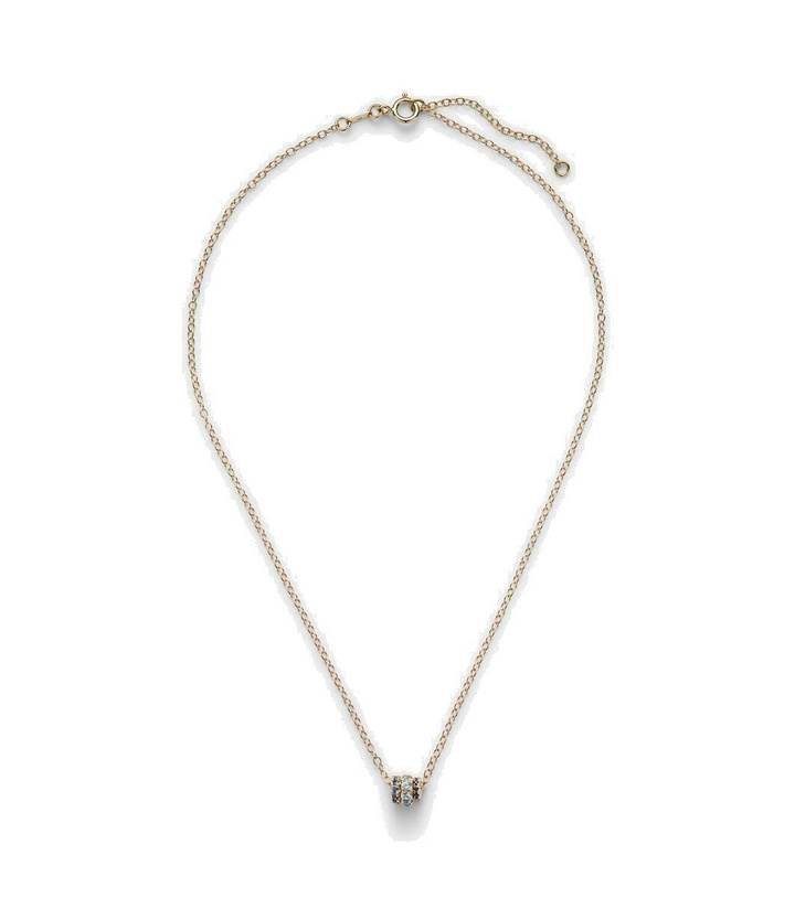 Photo: Spinelli Kilcollin Vesta 18kt gold necklace with sapphires and aquamarine