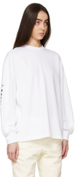 Moncler Genius White Crewneck Long Sleeve T-Shirt