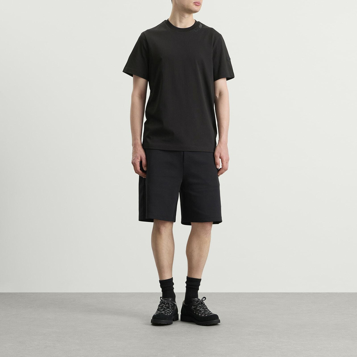 Moncler Men's Logo T-Shirt in Black