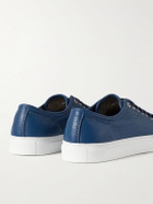 Brioni - Full-Grain Leather Sneakers - Blue