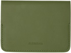 Jil Sander Khaki Folded Card Holder