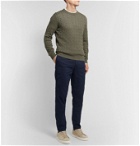 Brunello Cucinelli - Cable-Knit Linen and Cotton-Blend Sweater - Green