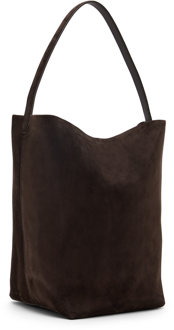The Row Large N/s Park Elephant Leather Tote Bag in Brown