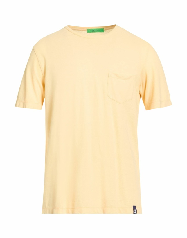 Photo: Drumohr Mens T-shirt Pastel in Yellow