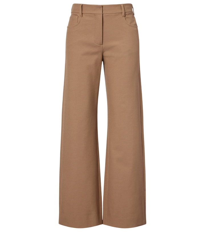 Photo: 'S Max Mara Cotton-blend wide-leg pants