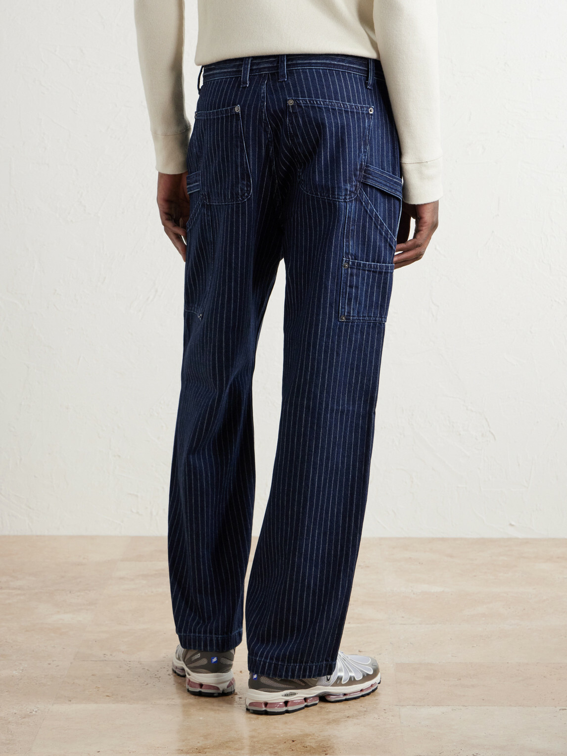 Aimé Leon Dore - Painter Straight-Leg Striped Jeans - Blue