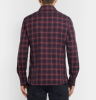TOM FORD - Slim-Fit Checked Cotton Shirt - Red