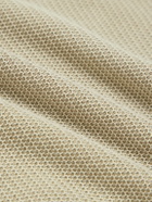 PIACENZA 1733 - Waffle-Knit Cotton T-Shirt - Neutrals