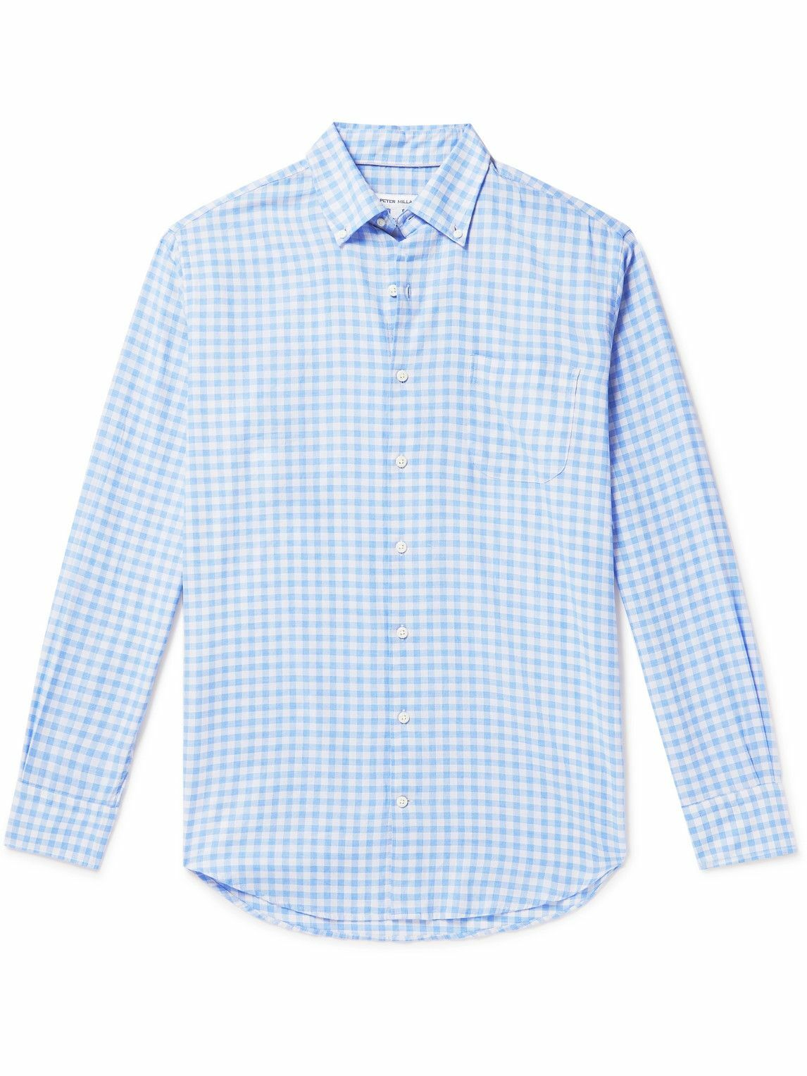 Peter Millar - Elmwood Button-Down Gingham Cotton-Oxford Shirt ...