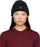 Maison Kitsuné Black Fox Head Patch Beanie