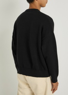 Picante Gallery Knit Cotton Jumper Black