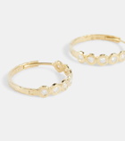 Octavia Elizabeth Edith 18kt gold hoop earrings with diamonds