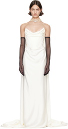 Vivienne Westwood SSENSE Bridal Capsule Galaxy Cape Maxi Dress