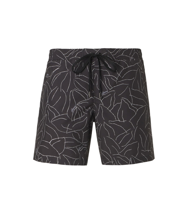 Photo: Brioni Printed swim trunks