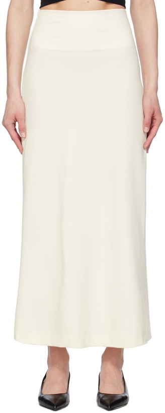 Photo: LESET Off-White Rio Midi Skirt