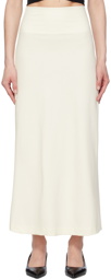 LESET Off-White Rio Midi Skirt