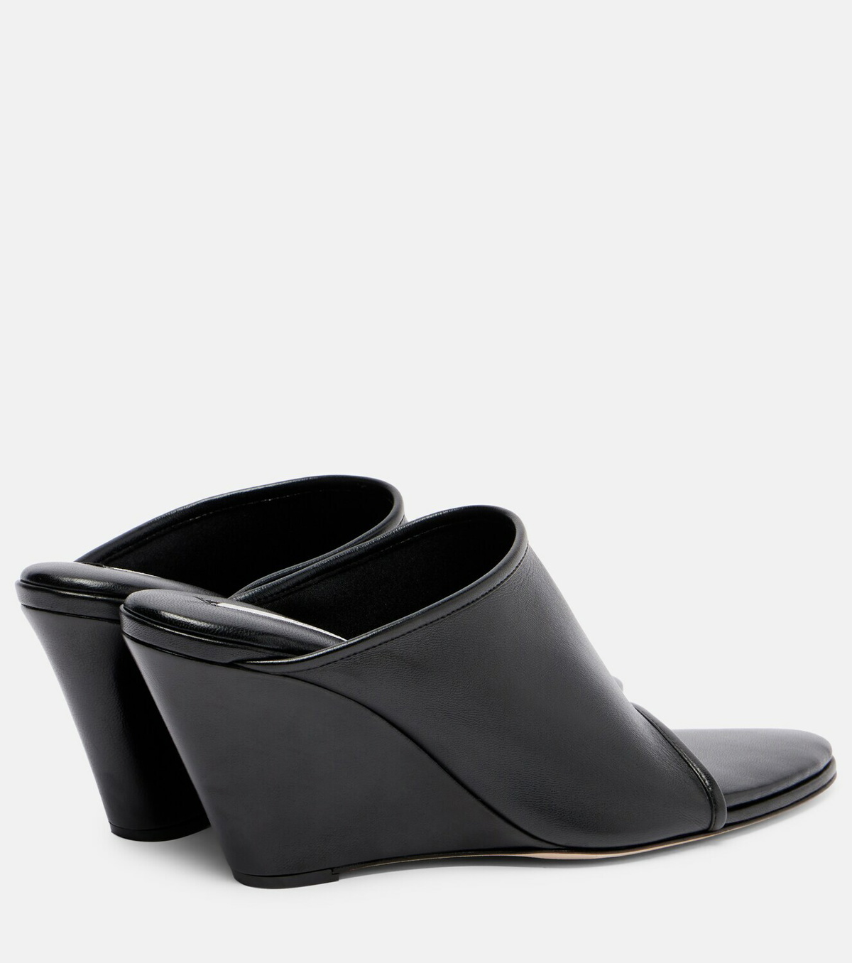Christen Strap Stretch 75 leather wedge mules