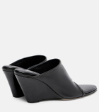 Christen Strap Stretch 75 leather wedge mules