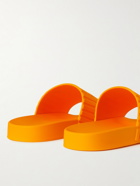 Bottega Veneta - Carpet Embossed Rubber Slides - Orange