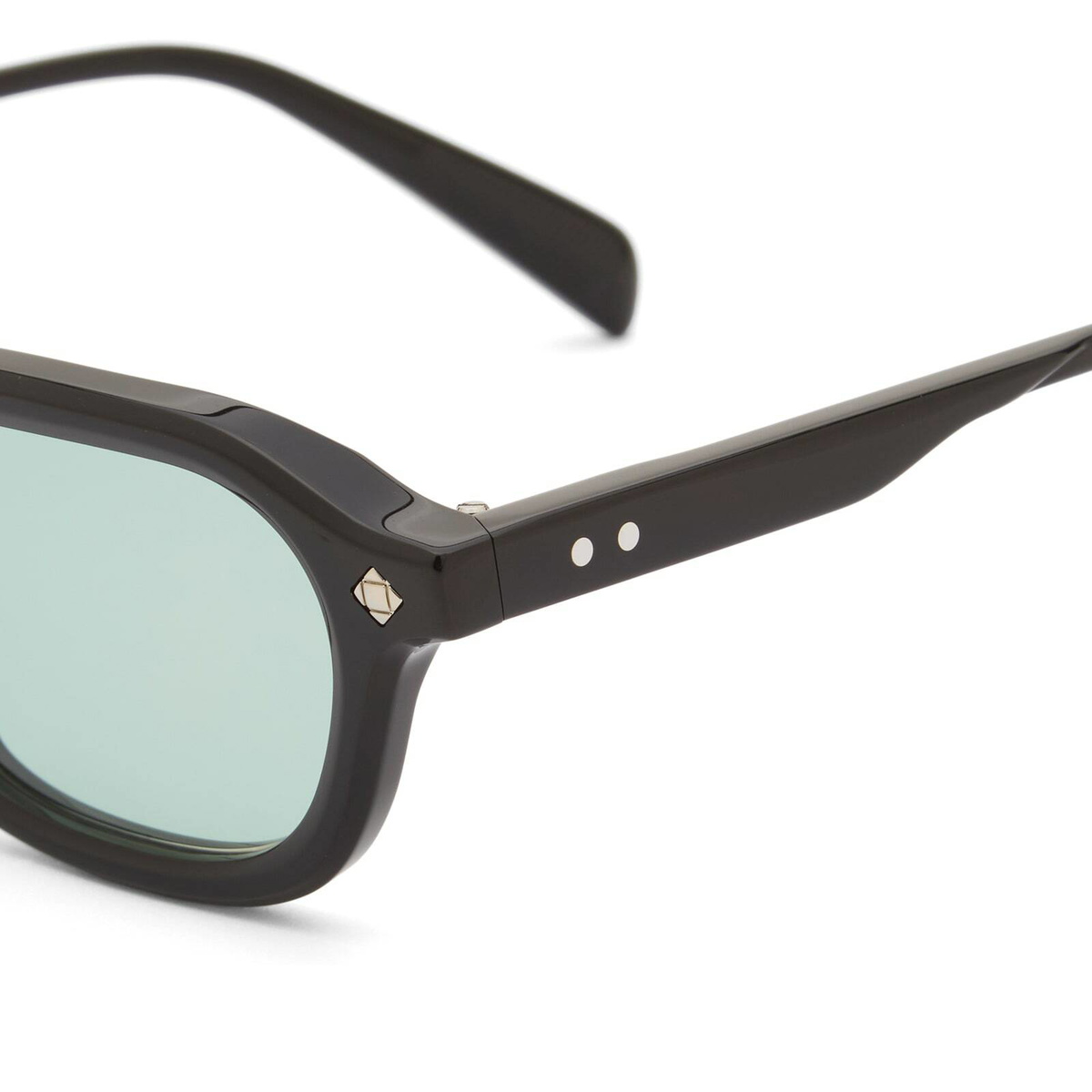 Lunetterie Générale Dolce Far Niente Sunglasses in Black/Palladium/Teal 
