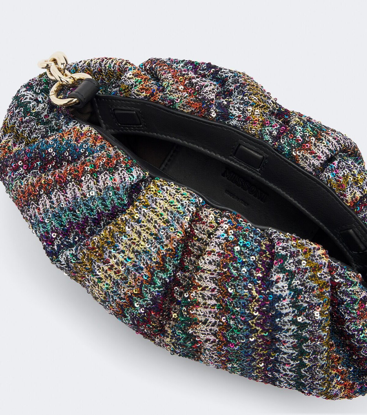 Missoni Sequined knitted clutch