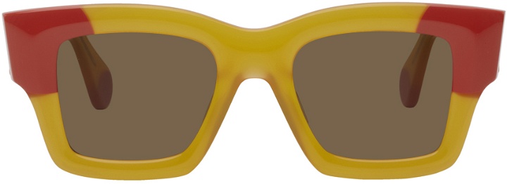 Photo: Jacquemus Orange Le Splash 'Les Lunettes Baci' Sunglasses