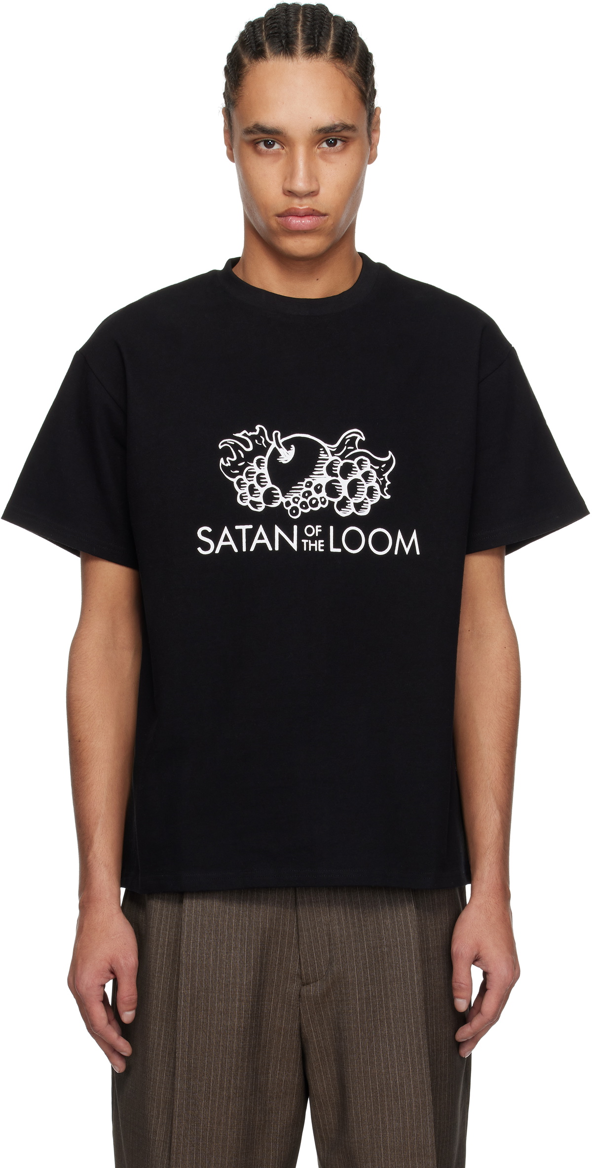 Glass Cypress SSENSE Exclusive Black 'Satan of The Loom' T-shirt