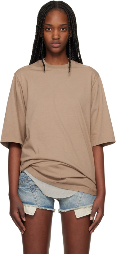 Photo: Rick Owens DRKSHDW Tan Temple Jumbo SS T-shirt