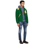 Dsquared2 Blue Boyscout Logo Classic Raglan Sweatshirt