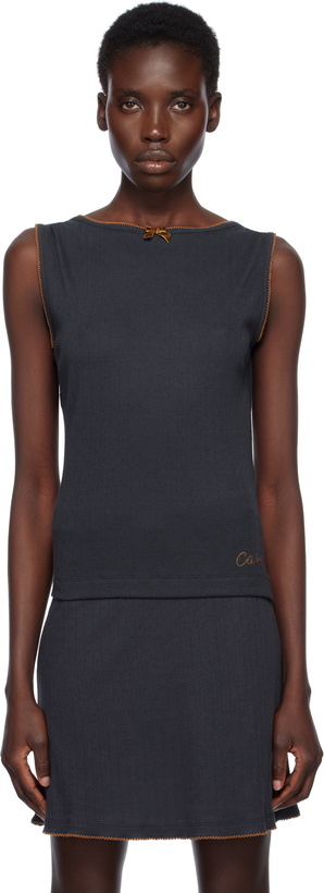 Photo: Caro Editions Navy Alexa Jersey Top