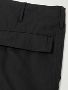 KENZO - Logo-Appliquéd Straight-Leg Cotton-Ripstop Cargo Trousers - Black