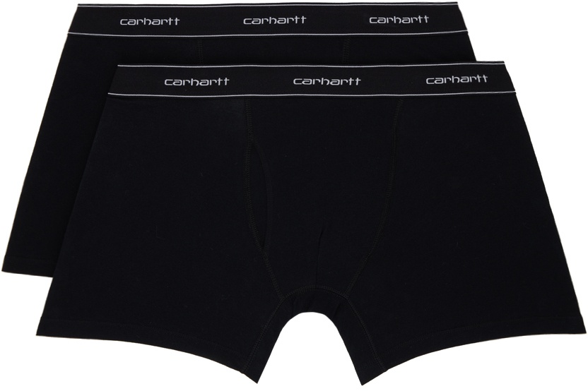 Carhartt Work In Progress Two-Pack Black Cotton Boxers Carhartt WIP