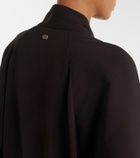 Agnona Tie-neck jersey blouse