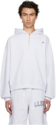 Recto SSENSE Exclusive Gray Embroidered Hoodie