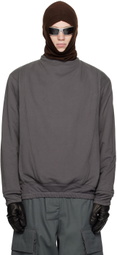BRYAN JIMENÈZ Gray Insulated Sweatshirt