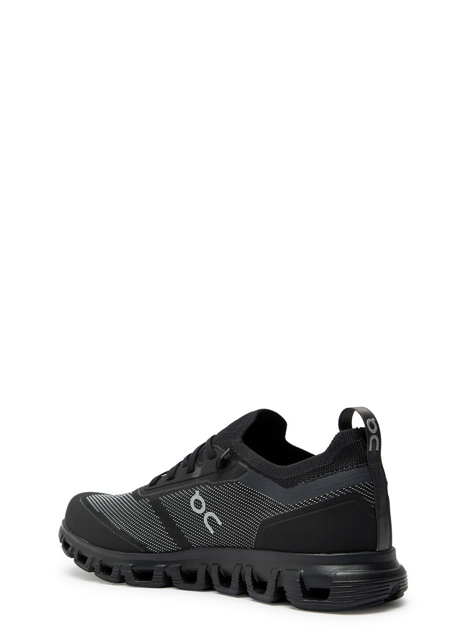 ON Cloud 6 Versa Panelled Mesh-knit Sneakers Black