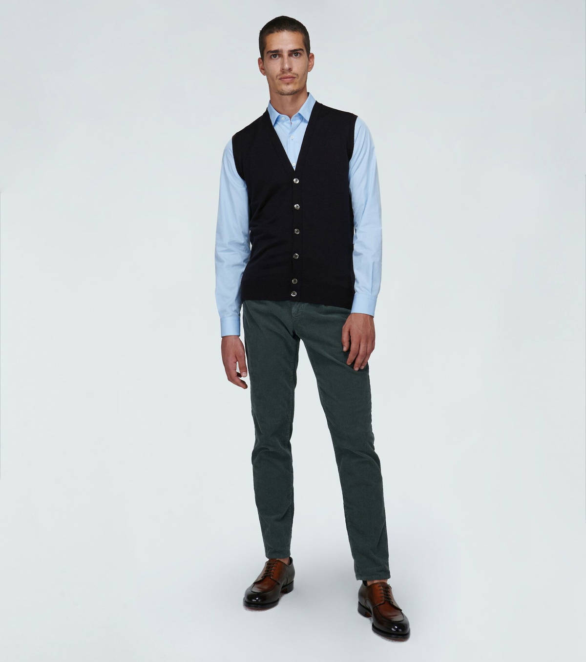 John Smedley - Stavely knitted wool vest