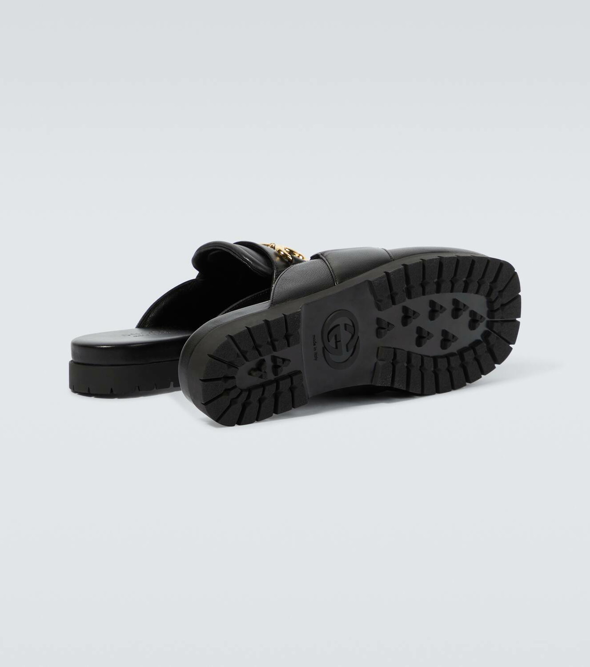 【送料&関税込】Gucci Leather Slippers 🆕️ Authentic GUCCI WEB Stripe NY YANKEES™ Patch LEATHER