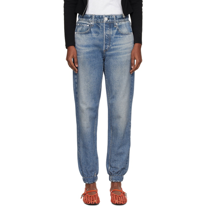 Photo: rag & bone Blue rb Miramar Jogger Jeans
