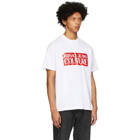 Versace Jeans Couture White and Red Pop Box Logo T-Shirt