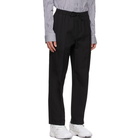 Juun.J Black Wool Elasticized Trousers