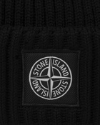 Stone Island Cap Full Rib Wool Black - Mens - Beanies