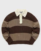 Officine Générale Maxime Rugby Polo Itl Linen Vi Brown - Mens - Pullovers