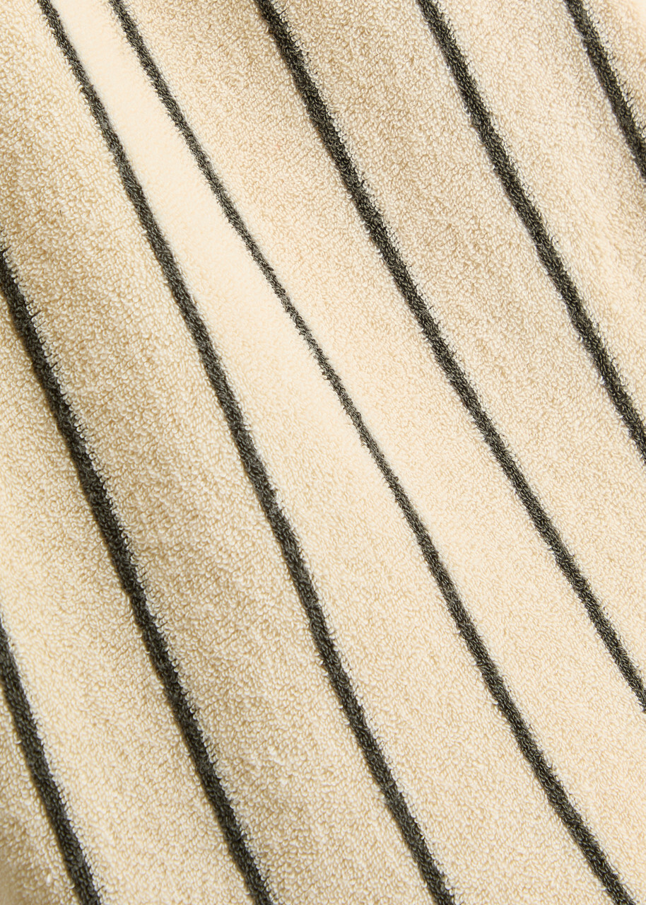 Bongusta Naram Striped Terry Shorts Cream