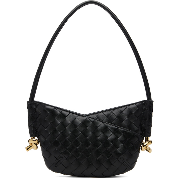 Photo: Bottega Veneta Black Solstice Intrecciato Baby Bag